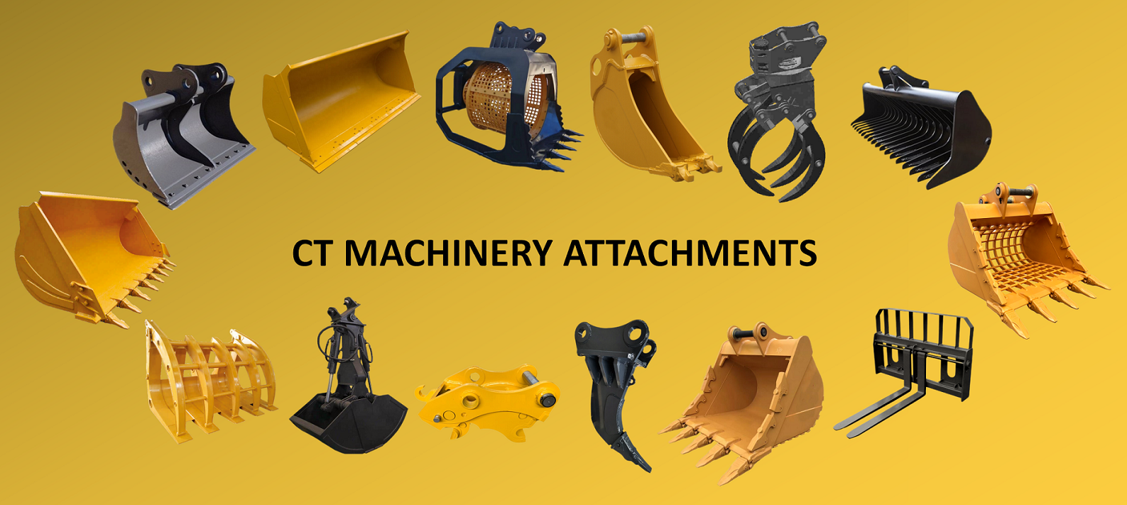 Machinery attachment excavator ripper